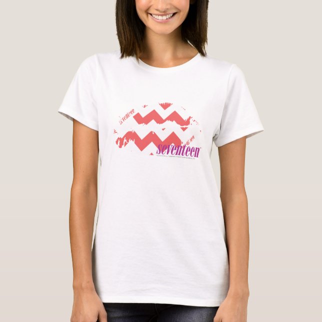 T-shirt Rose de zigzag (Devant)