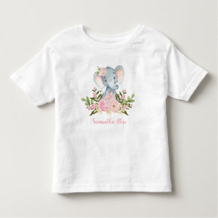 T-shirt rose d'enfant en bas âge d'anniversaire