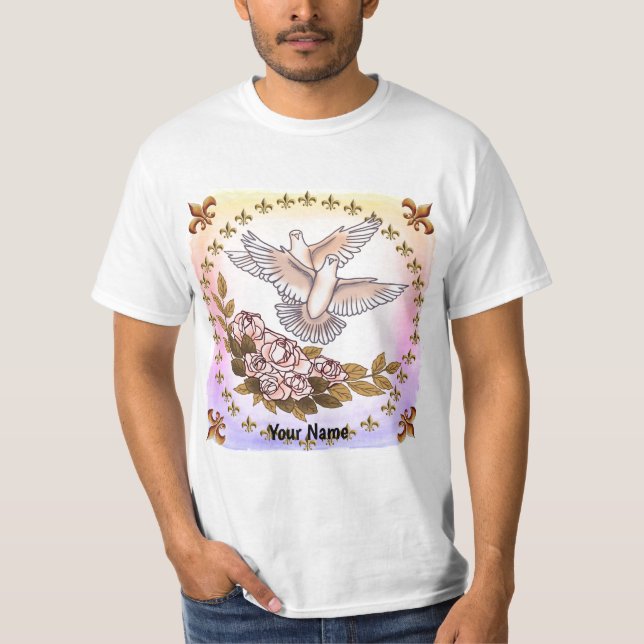 T-shirt Rose Doves (Devant)
