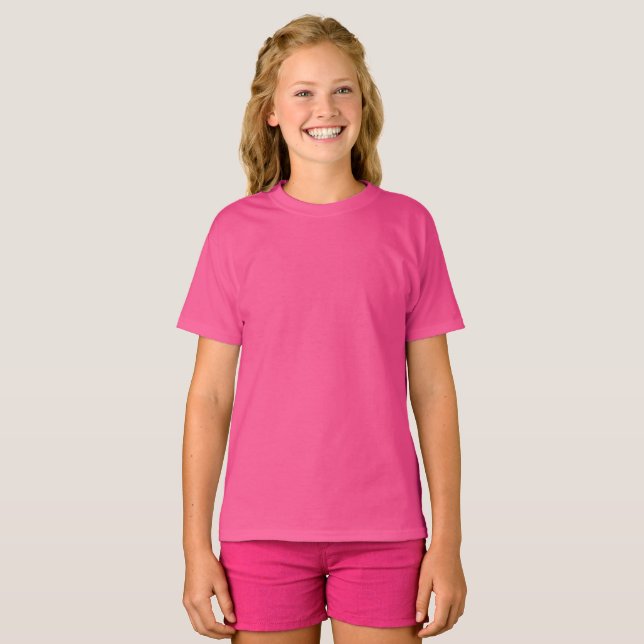T-shirt rose enfant / Personnaliser (Devant entier)