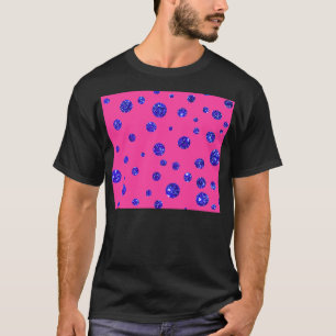 T-shirt Rose et amusement pourpre de pois d'étincelle