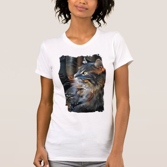 T-shirt Rose et lumière magique (Devant)