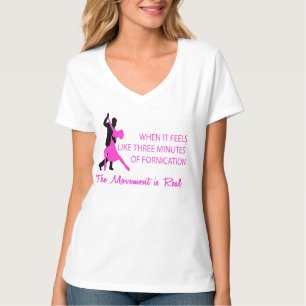 T-shirt rose et noir