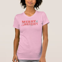 Rose et rouge Retro Vintage Merry & Bright