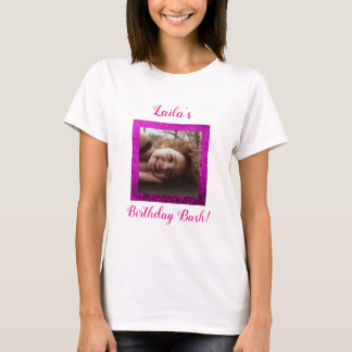 T-shirt Rose fait sur commande de célébration de partie