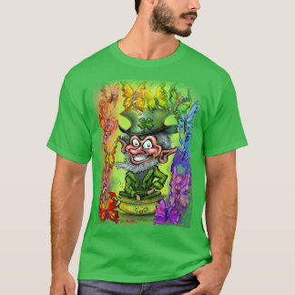 T-shirt Rose Féeries arc-en-ciel
