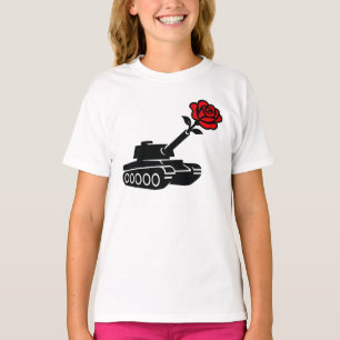 T-shirt Rose floral Tank anti-pacifisme de guerre