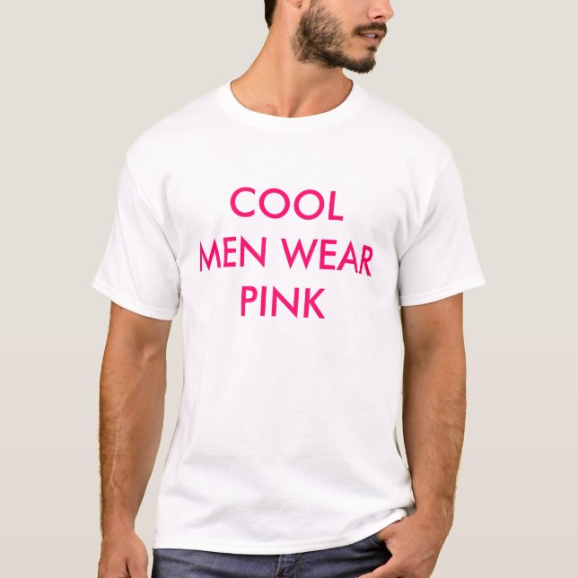 T-SHIRT ROSE FRAIS DE VÊTEMENTS POUR HOMMES (Devant)