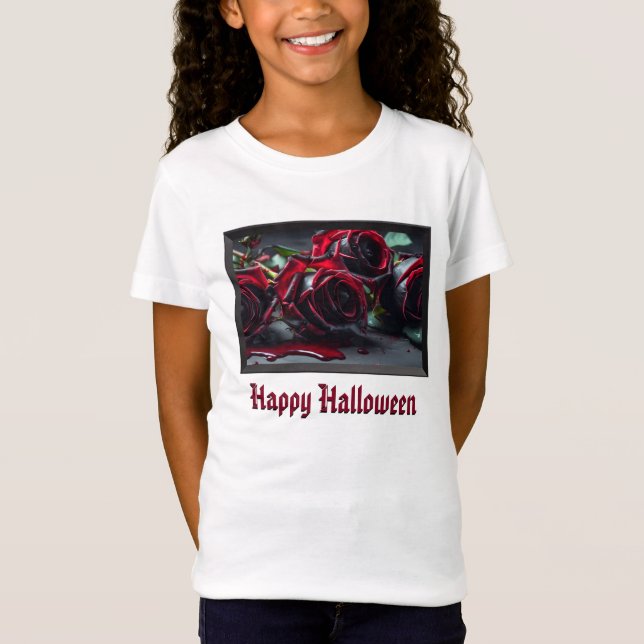 T-Shirt Rose gothique (Devant)
