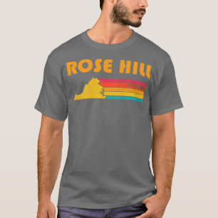 T-shirt Rose Hill Virginia Vintage Souvenir désorganisé