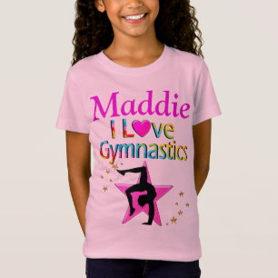T-Shirt ROSE I LOVE GYMNASTICS PERSONNALISÉ T SHIRT