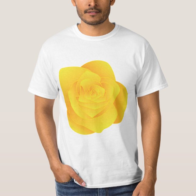 T-shirt Rose jaune (Devant)
