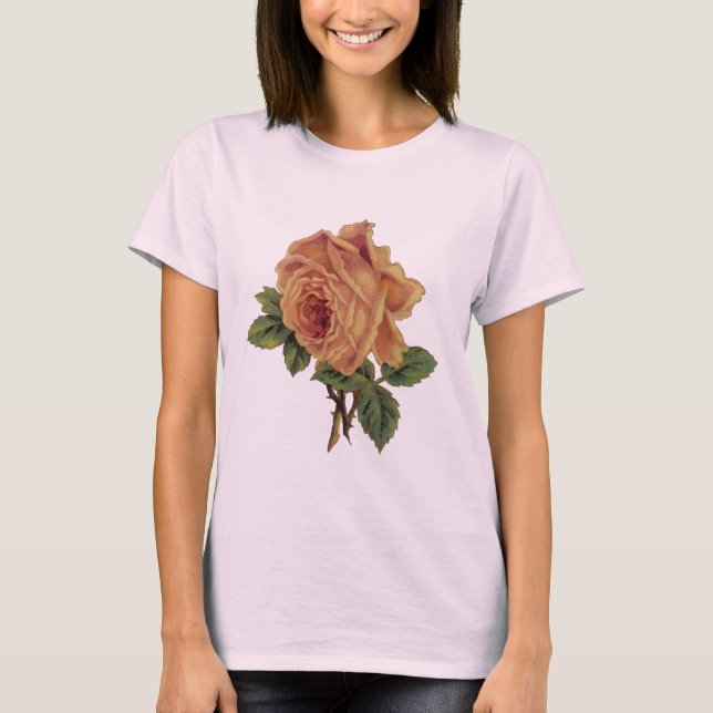T-shirt Rose jaune (Devant)