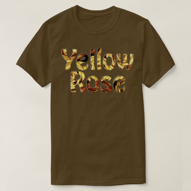 T-shirt Rose jaune (Design devant)