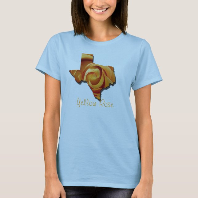 T-shirt Rose jaune (Devant)