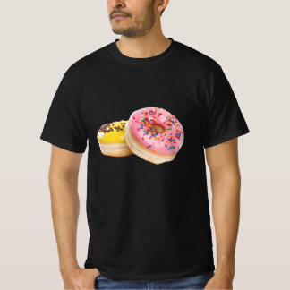T-shirt Rose jaune mou - Pile de donut rose