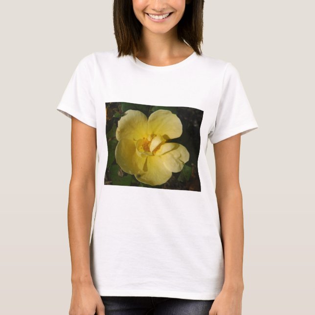 T-shirt Rose jaune sauvage (Devant)