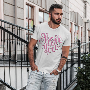 T-shirt Rose Je T'Aime
