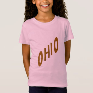 T-shirt rose jersey fin filles CHOCOLAT  OHIO 