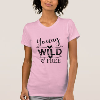 T-shirt rose jeune sauvage et gratuit