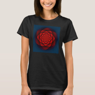 T-shirt Rose Kaleidoscope rouge + votre idée
