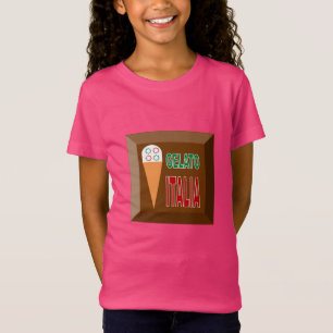 T-shirt rose maillot fin pour filles GELATO ITALIA