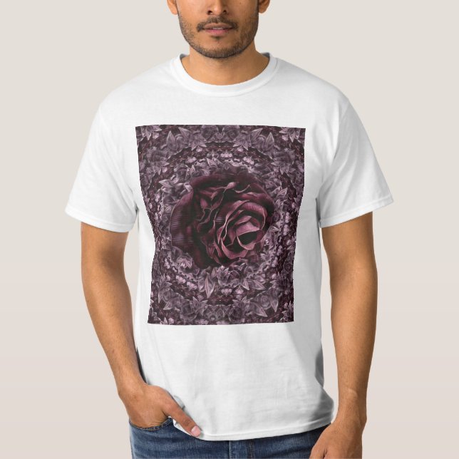 T-shirt Rose Mandala (Devant)