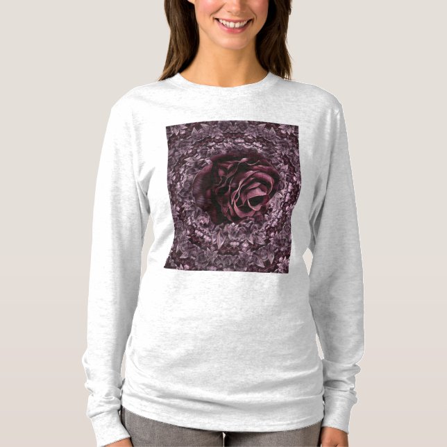 T-shirt Rose Mandala (Devant)