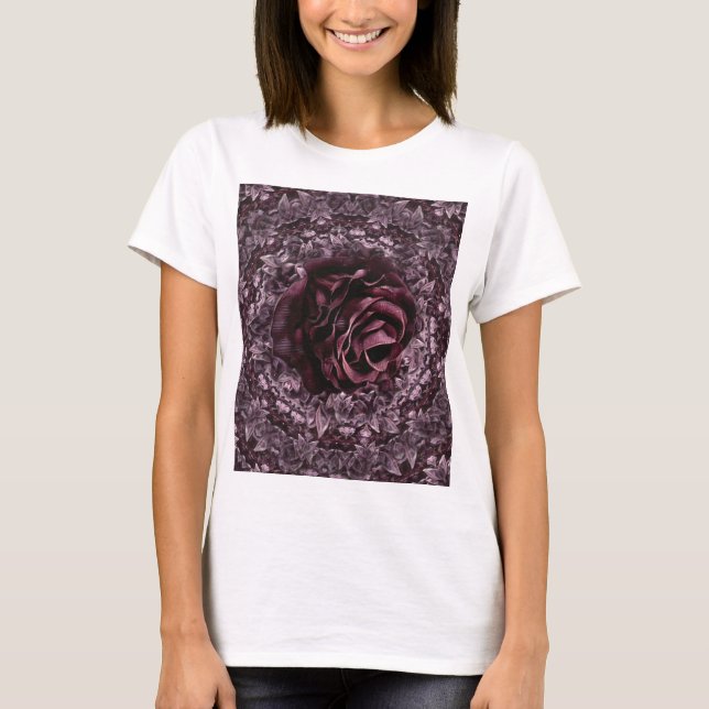 T-shirt Rose Mandala (Devant)