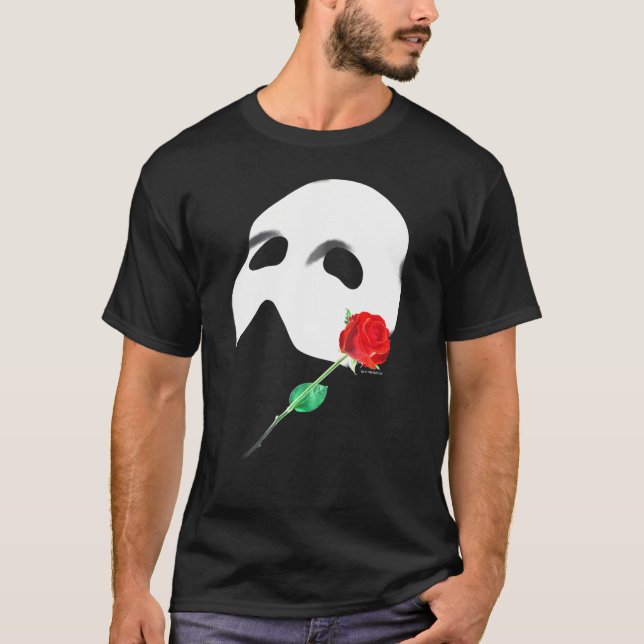 T-shirt Rose Masque Officiel "Fantôme De L'Opéra" (Devant)