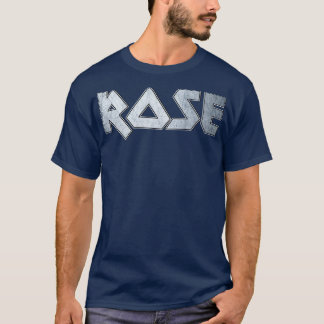 T-shirt Rose métallique lourd