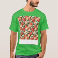 Rose Motif Sans Faille Joli Boule Floral
