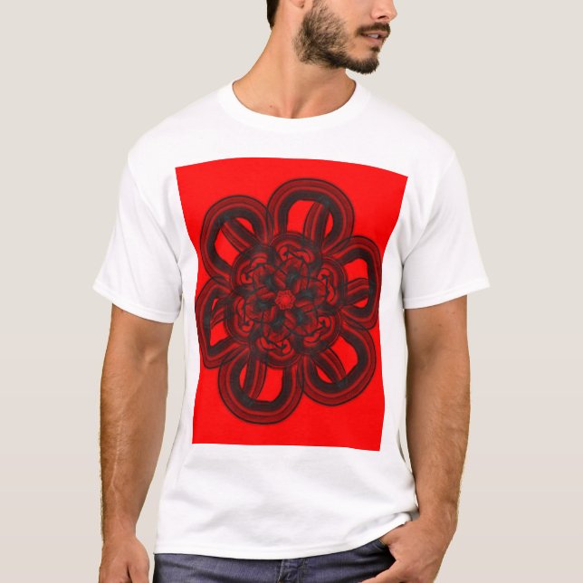 T-shirt rose noir (Devant)