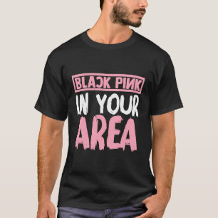 T-shirt Rose Noir Dans Votre Région K Pop Kpop Kpop Corée