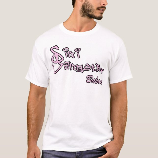 T-shirt rose/noir de babae de SG (Devant)