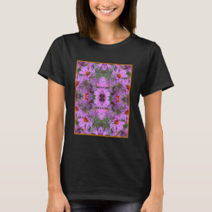 T-shirt Rose Nouvelle-Angleterre Aster Flowers Abstrait