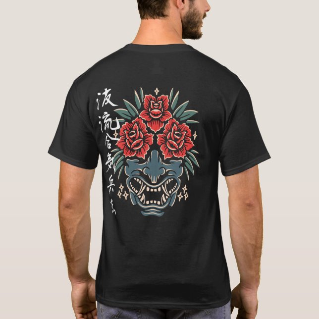T-shirt Rose Oni Kanji (Dos)
