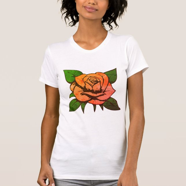 T-shirt Rose Orange (Devant)