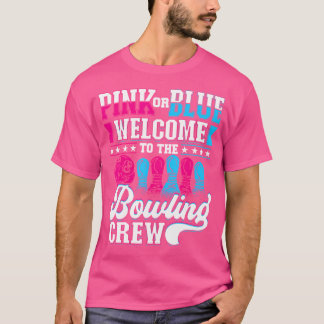 T-shirt Rose Ou Bleu Bienvenue À L'Équipe De Bowling Genre