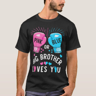 T-shirt Rose Ou Bleu Big Brother Vous Aime Boxer Genre R