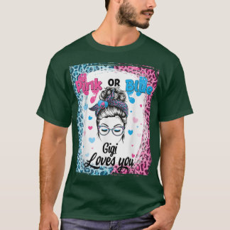 T-shirt Rose ou bleu Gigi Messy Bun Bleached Genre Révélat