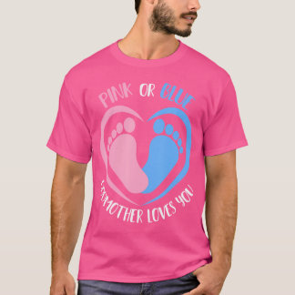 T-shirt Rose Ou Bleu Godmère Vous Aime Révéler Le Sexe