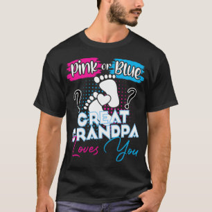T-shirt Rose ou Bleu Grand Grand-père vous aime Grossesse