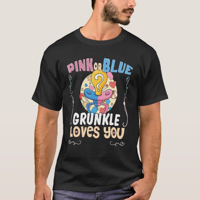 T-shirt Rose ou bleu Grunkle vous aime meilleur oncle Ev (Devant)