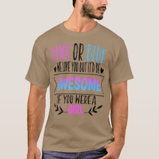 T-shirt Rose Ou Bleu Nous Vous Aimons Genre Reveillez Équi