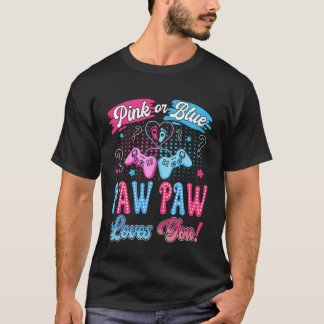 T-shirt Rose ou Bleu Paw Paw Amour Pour Toi Jeu Vidéo Révé