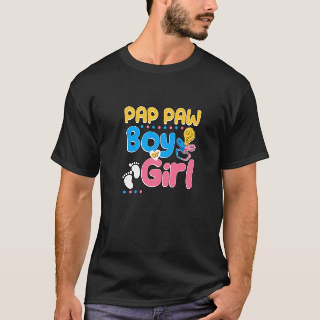 T-shirt Rose ou Bleu Paw Paw vous aime mieux Grand-père Ev (Devant)