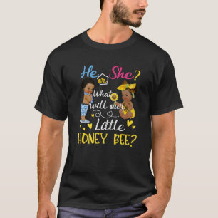 T-shirt Rose Ou Bleu Qu'Est-Ce Que Notre Petit Miel Sera L