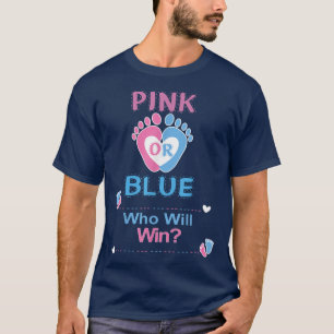 T-shirt Rose Ou Bleu Qui Gagnera Le Parti Révélateur De Ge