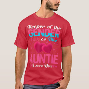 T-shirt Rose Ou Bleu Tante Aime Vous Garder Révélation De